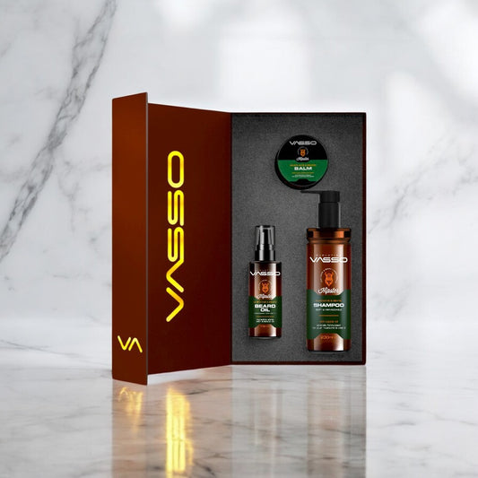Vasso Beard Period Set - Mustache and beard oil and shampoo