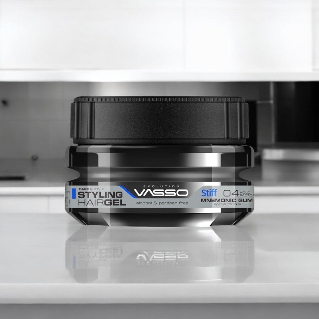Vasso Stiff Mnemonic Styling Gum 250ml - vasso hair gel