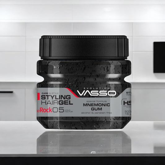 Vasso Mnemonic Styling Gum  - alcohol and paraben free hair gel for men