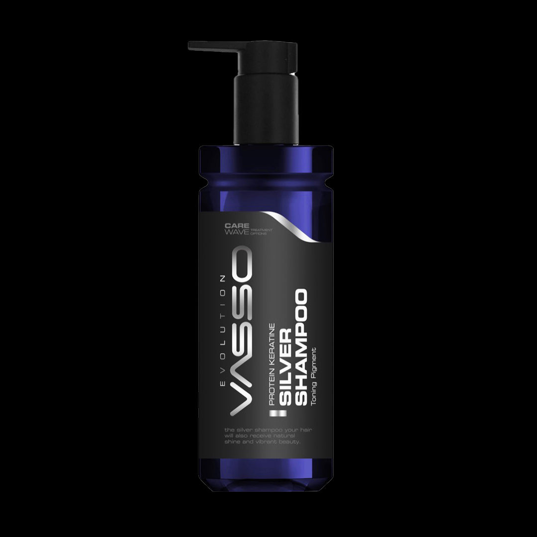Vasso Silver shade Hair Shampoo for man - Protein Keratine Silver Shampoo