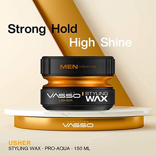 Evolution Vasso Usher best Hair Styling Wax for man strong hold and high shine
