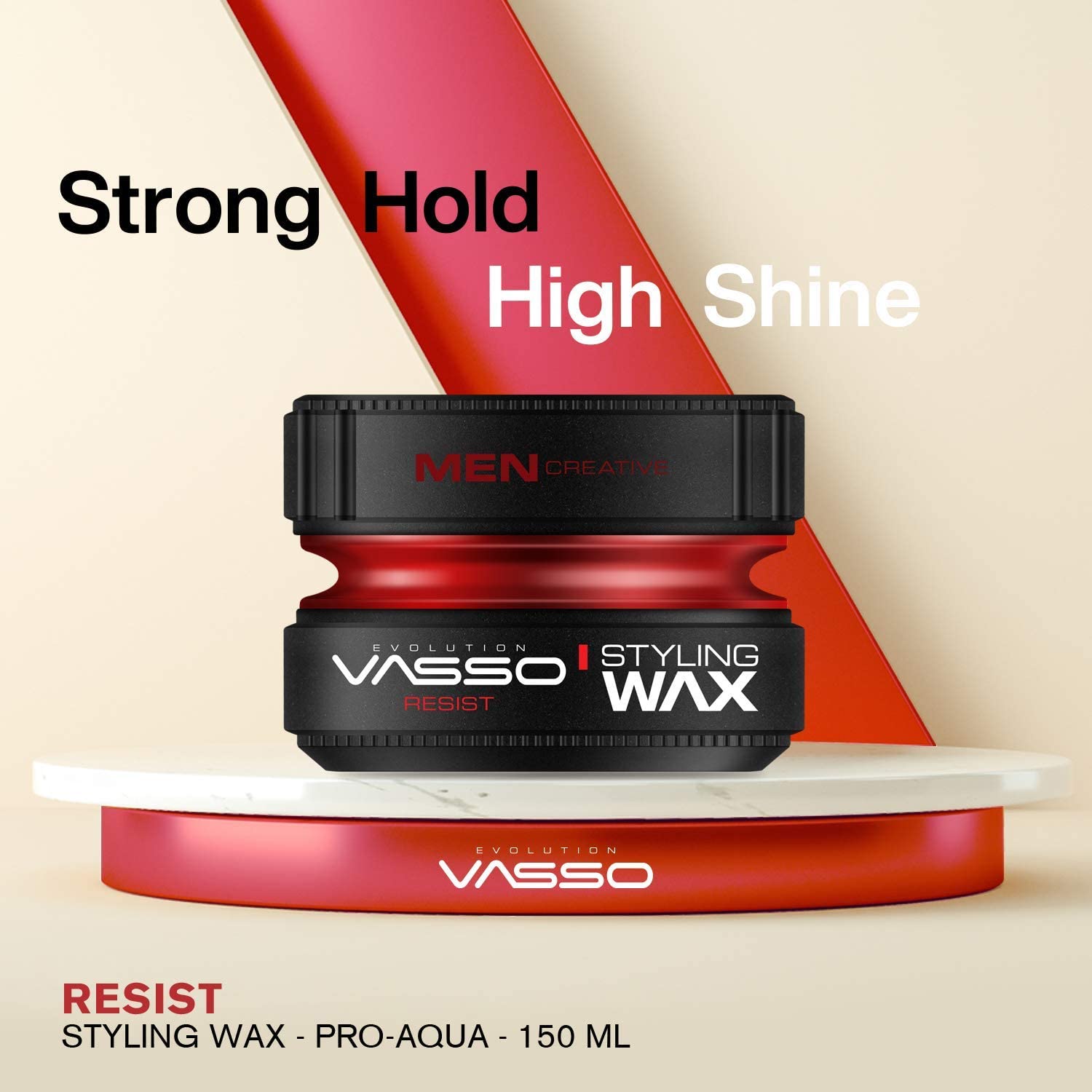 Vasso Resist Hair Styling Wax - hair grooming stong hold hair wax
